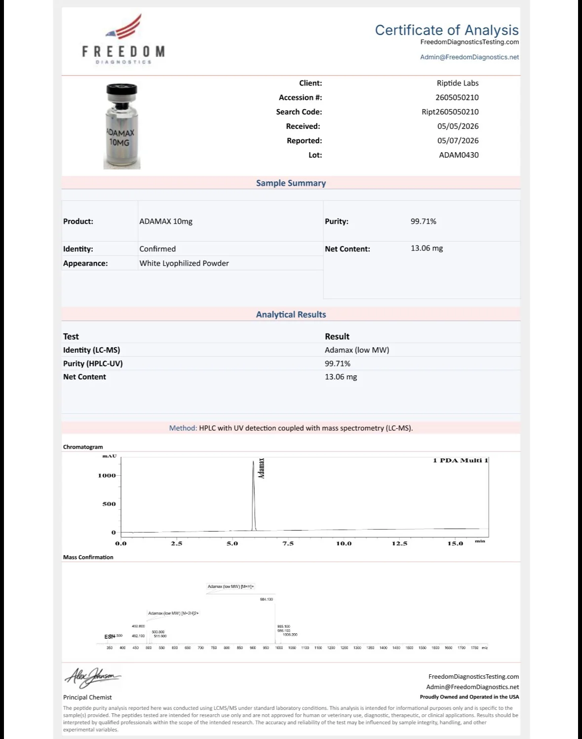 img_6557 Adamax 10mg Kit (10 vials)