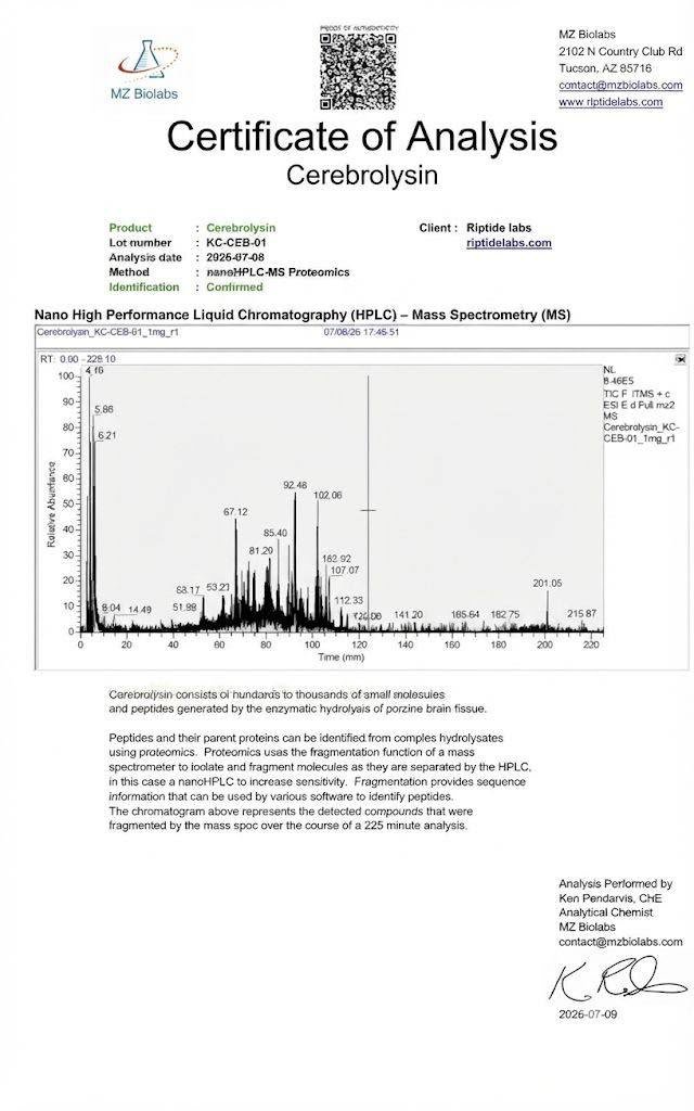 cerebrolysin COA